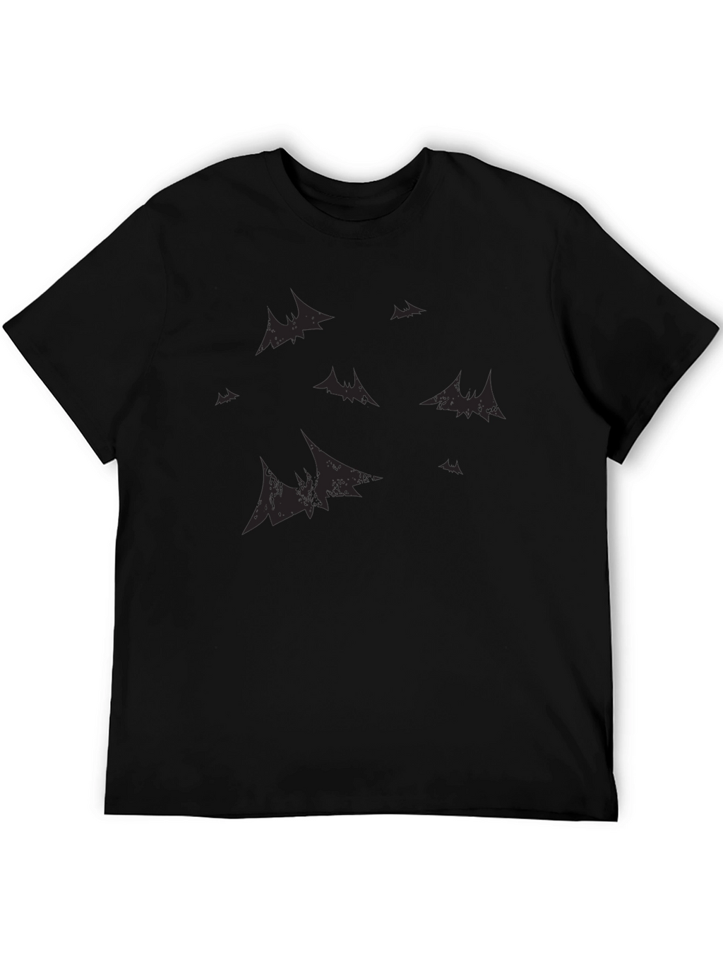 Mens Black Bat Graphic Tee