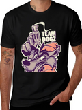 Team Docz Wolf Graphic Tee - Cool Cartoon Design