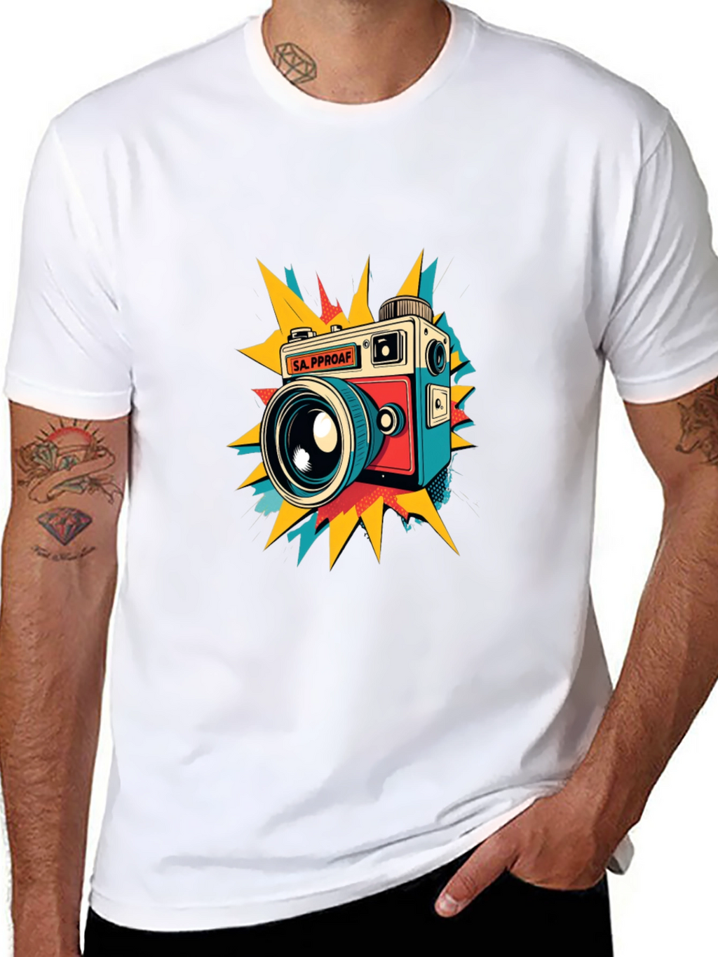 Retro Camera Graphic T-Shirt - Stylish & Unique Design