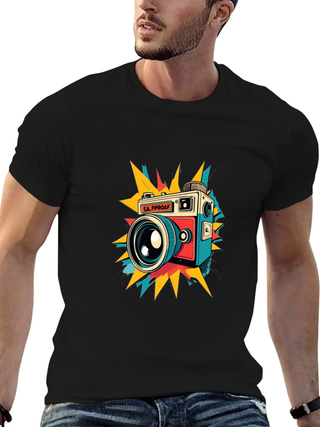 Retro Camera Graphic T-Shirt - Stylish & Unique Design
