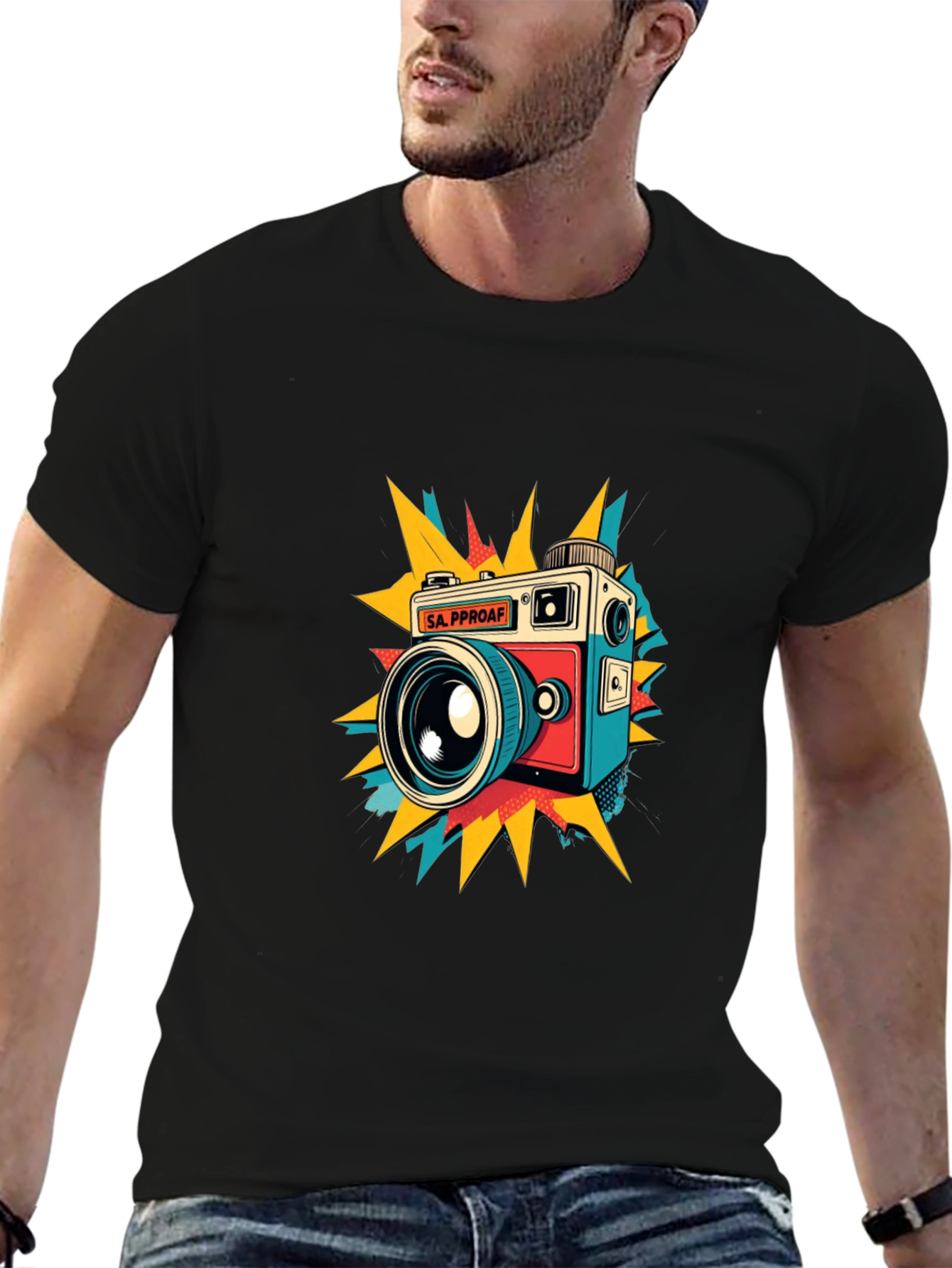 Retro Camera Graphic T-Shirt - Stylish & Unique Design