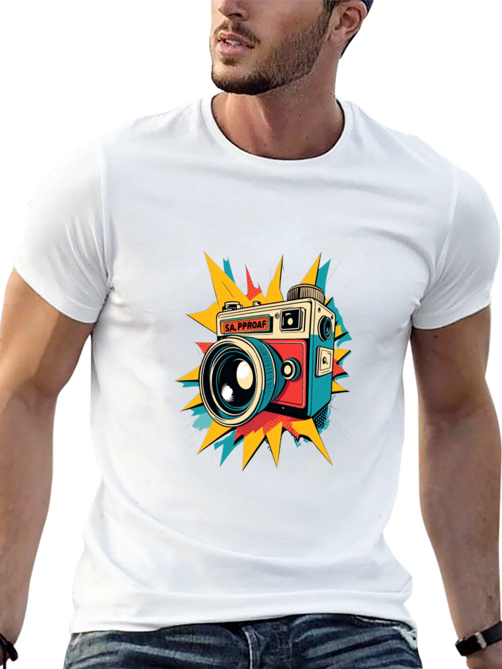 Retro Camera Graphic T-Shirt - Stylish & Unique Design