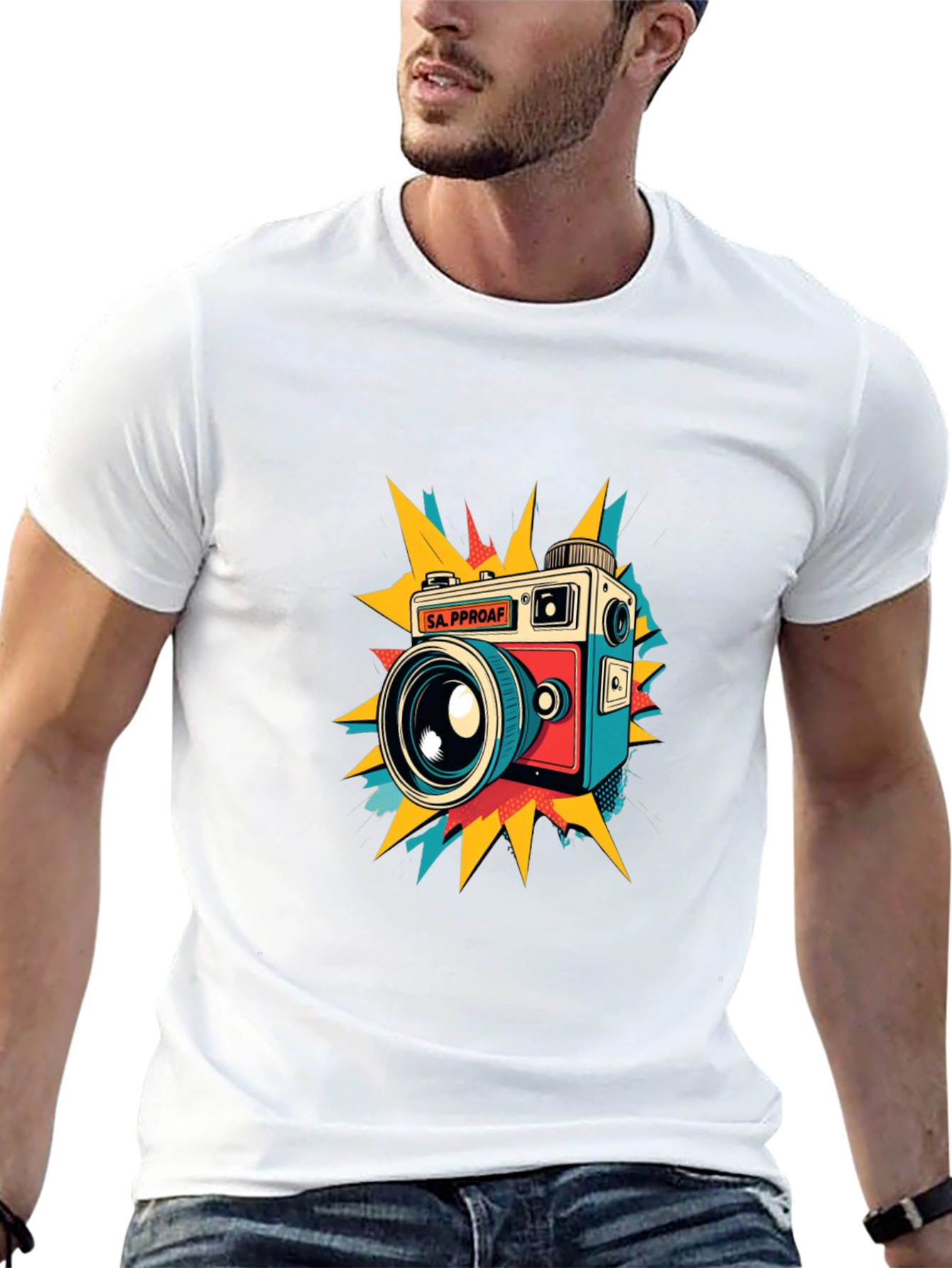 Retro Camera Graphic T-Shirt - Stylish & Unique Design