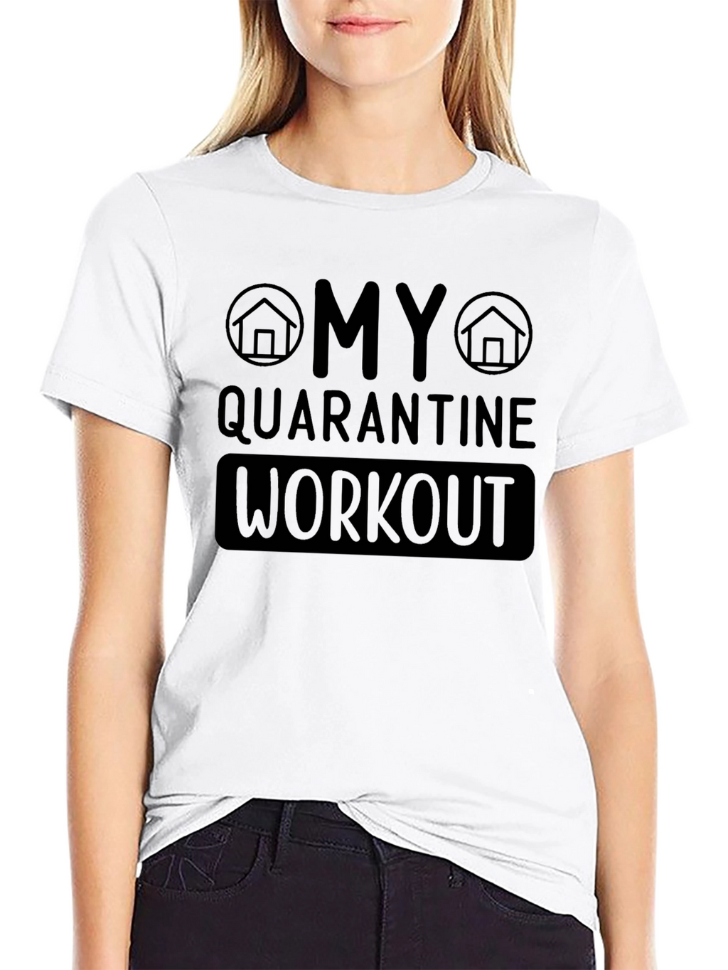 Quarantine Workout Graphic T-Shirt