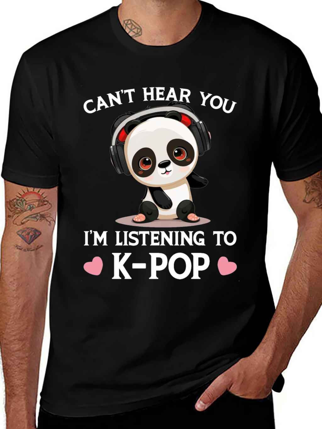 Cute K-Pop Panda T-Shirt