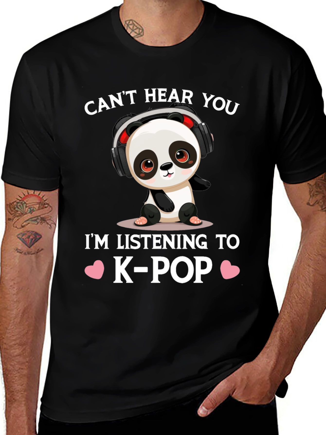 Cute K-Pop Panda T-Shirt