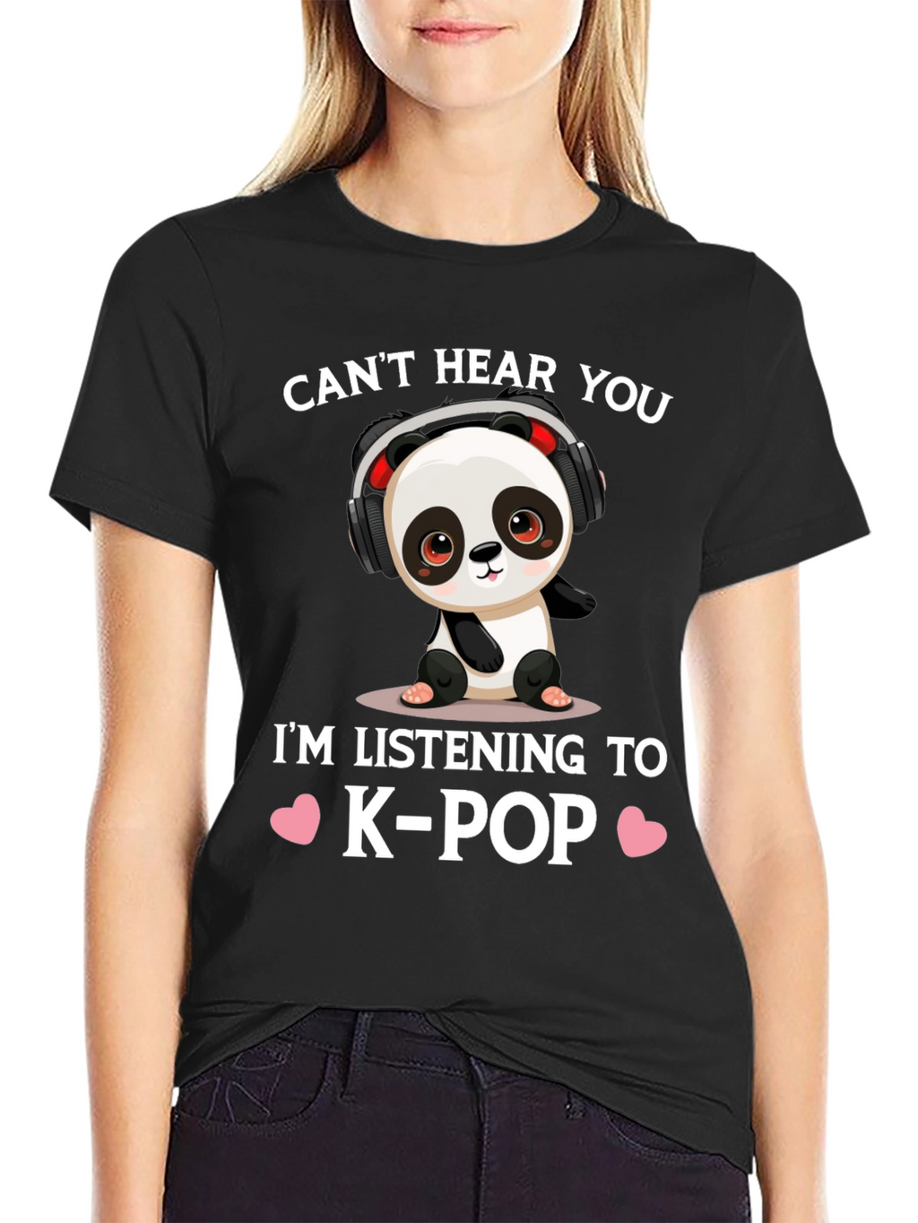 Cute K-Pop Panda T-Shirt