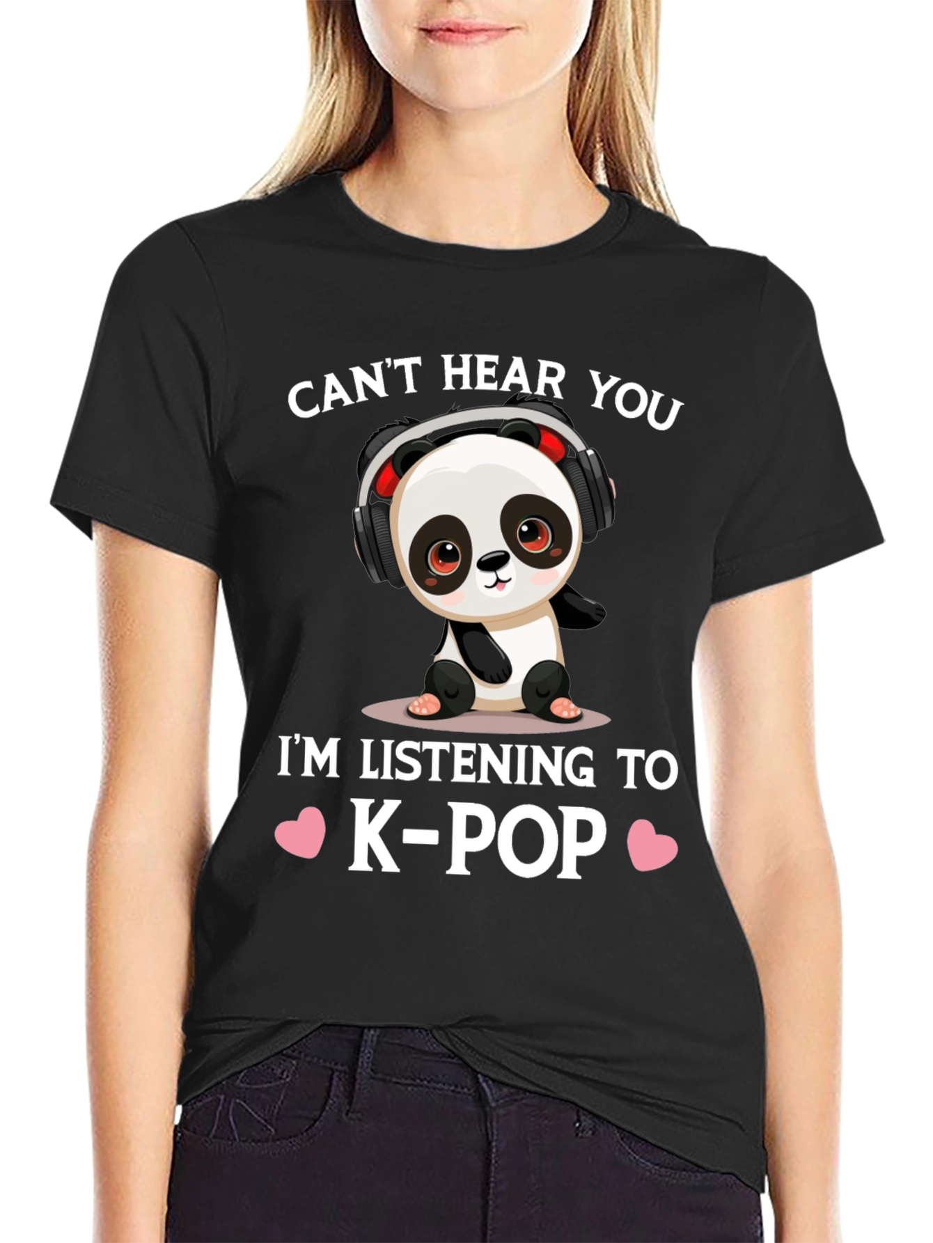 Cute K-Pop Panda T-Shirt