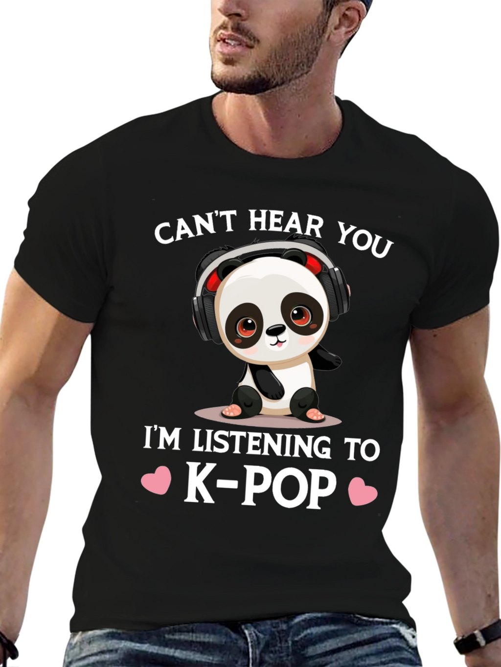 Cute K-Pop Panda T-Shirt