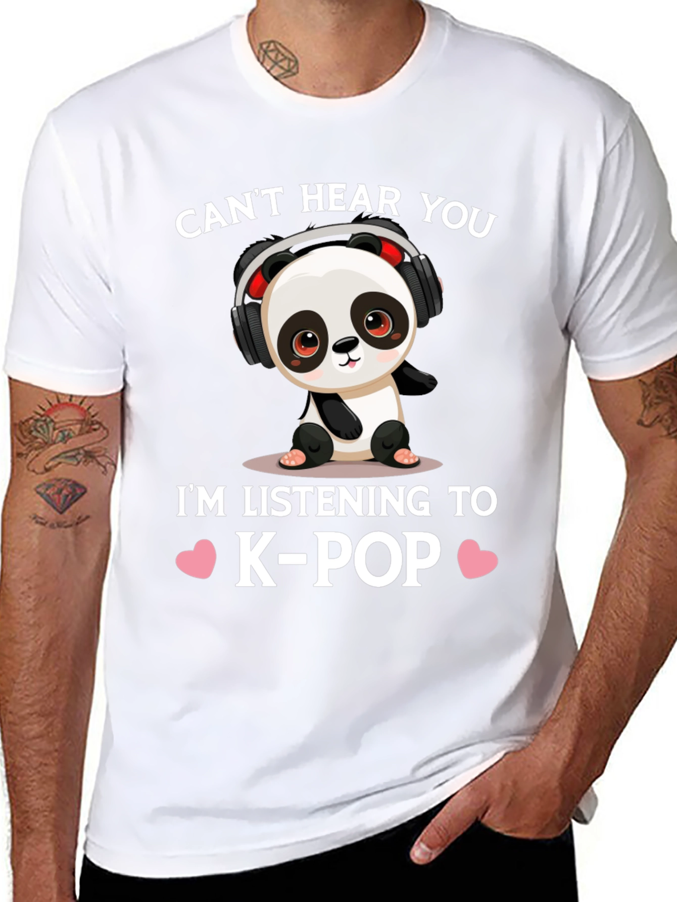 Cute K-Pop Panda T-Shirt