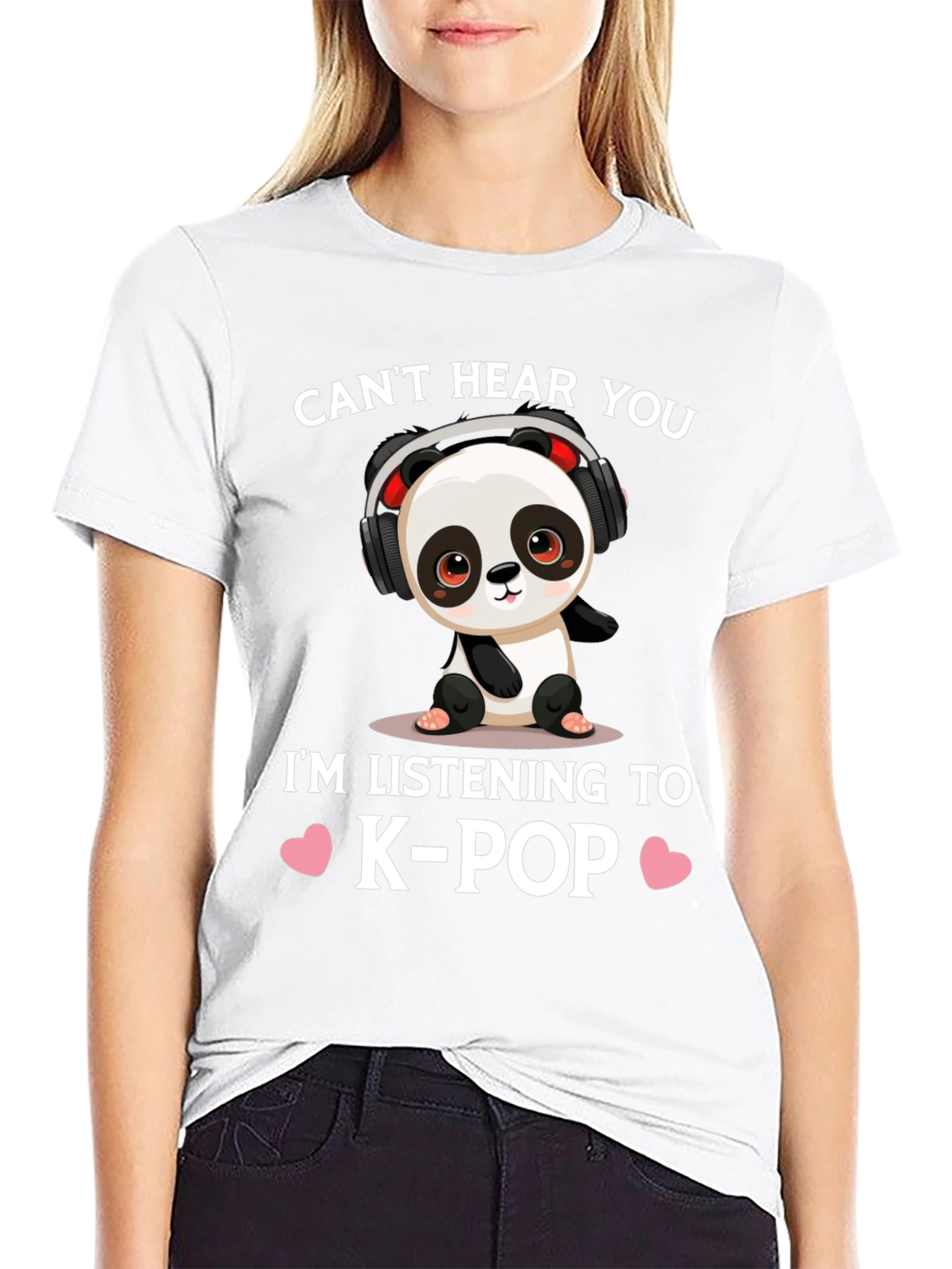 Cute K-Pop Panda T-Shirt