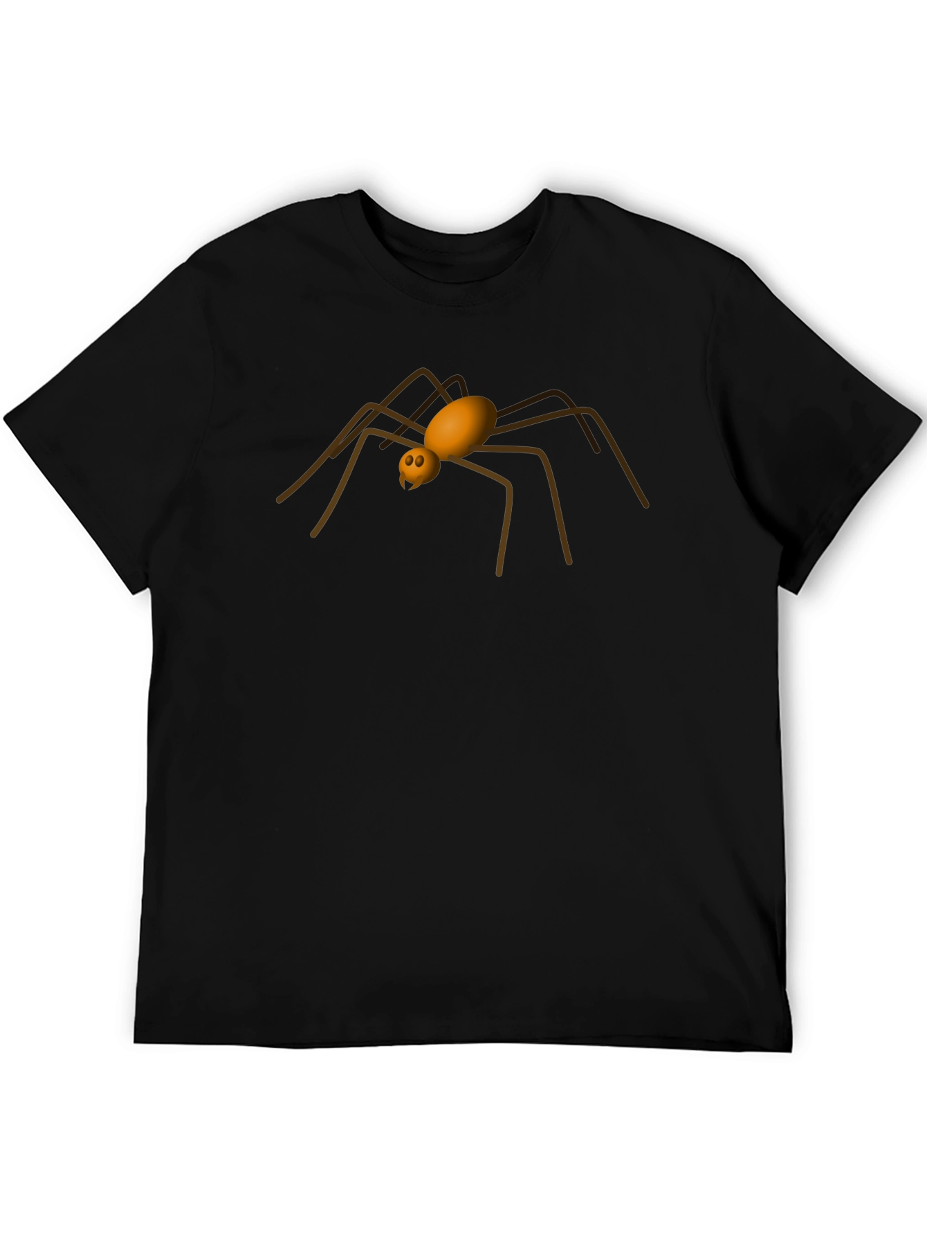 Creepy Crawly Spider Graphic Tee - Black Cotton Comfort