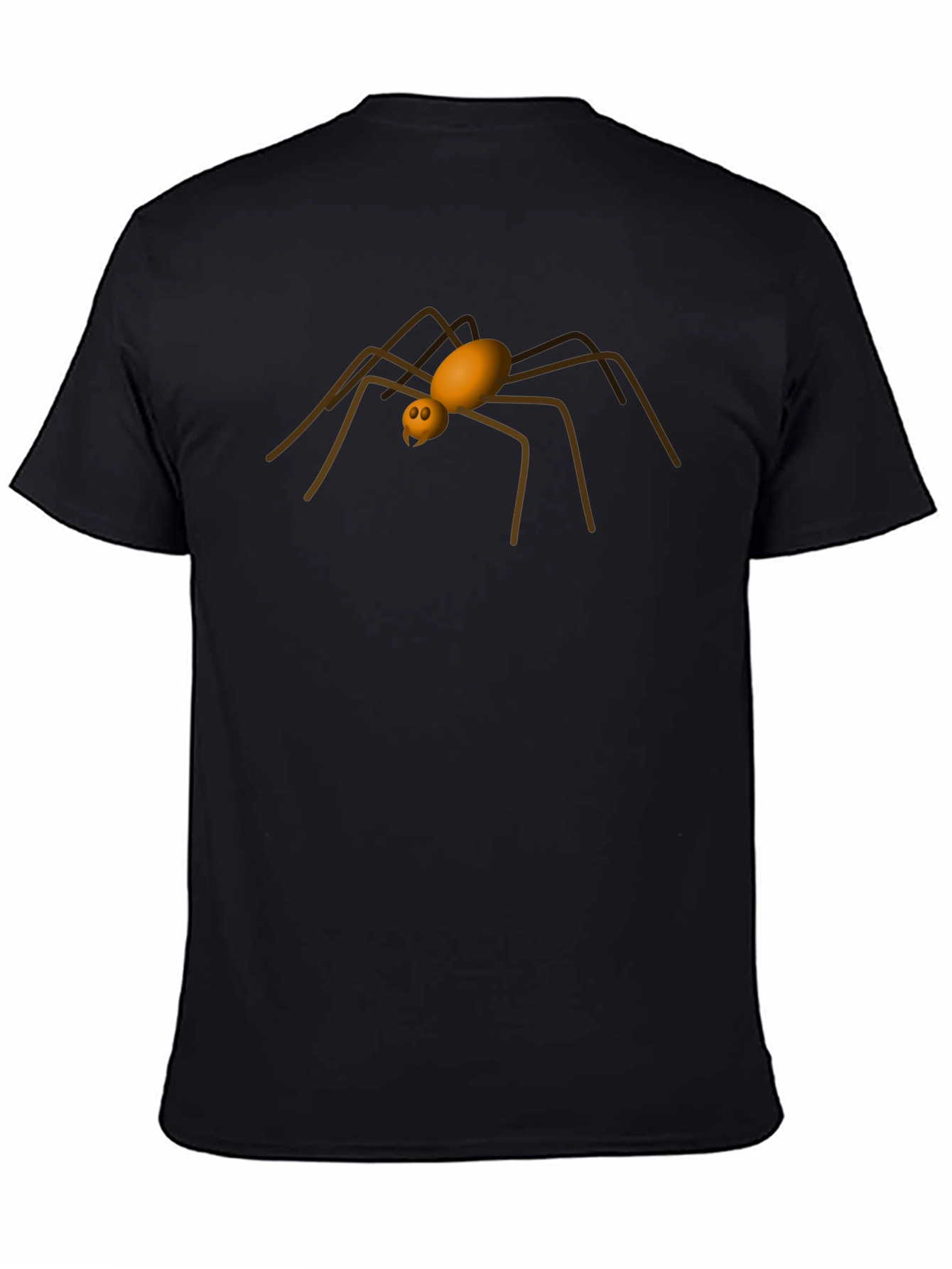 Creepy Crawly Spider Graphic Tee - Black Cotton Comfort