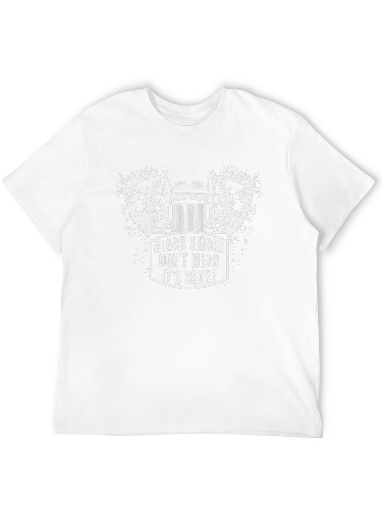 Black Smoke Trucker Graphic Tee - Dont Mean Its Broke