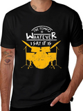 Tempo Drummer T-Shirt - Music Lover Tee