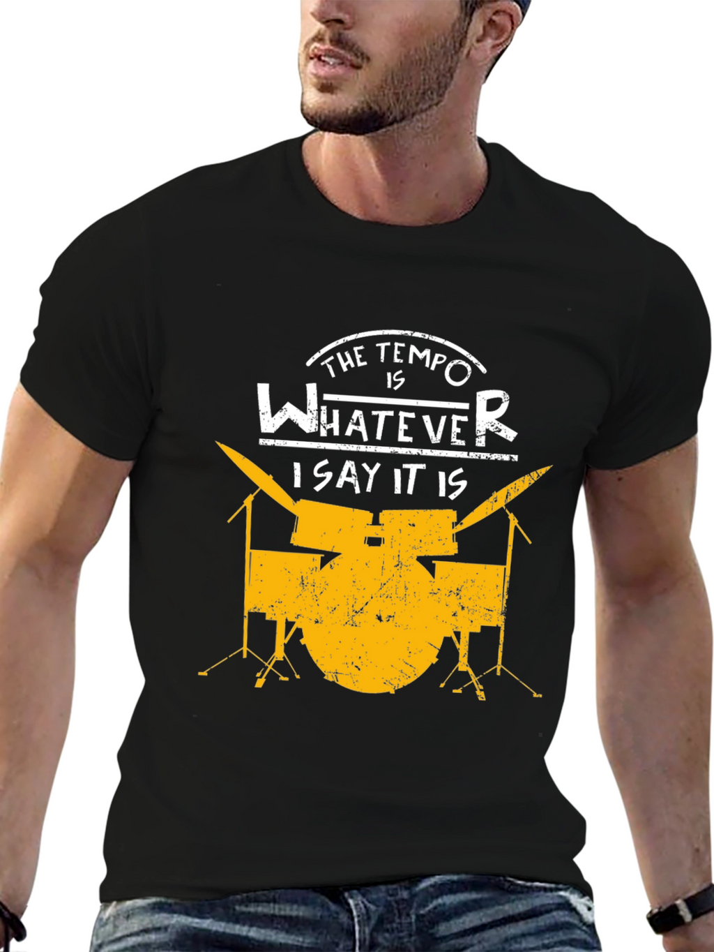 Tempo Drummer T-Shirt - Music Lover Tee