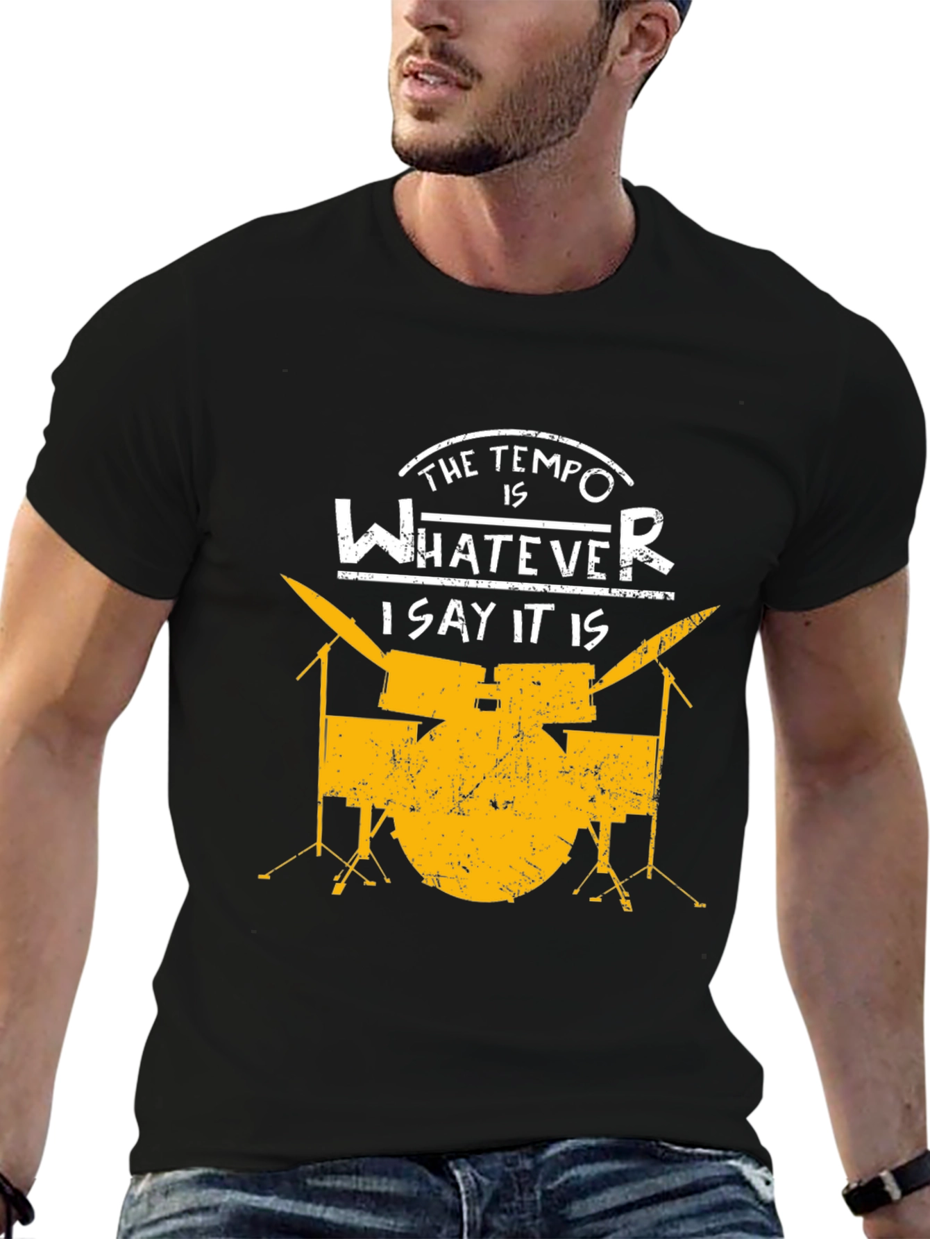 Tempo Drummer T-Shirt - Music Lover Tee