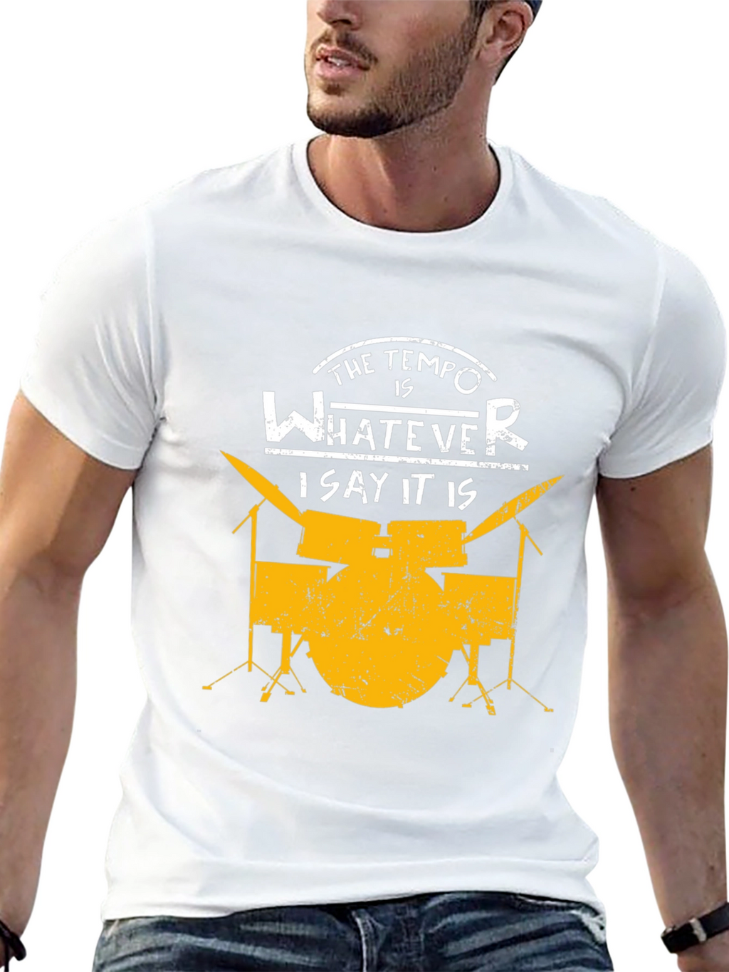 Tempo Drummer T-Shirt - Music Lover Tee
