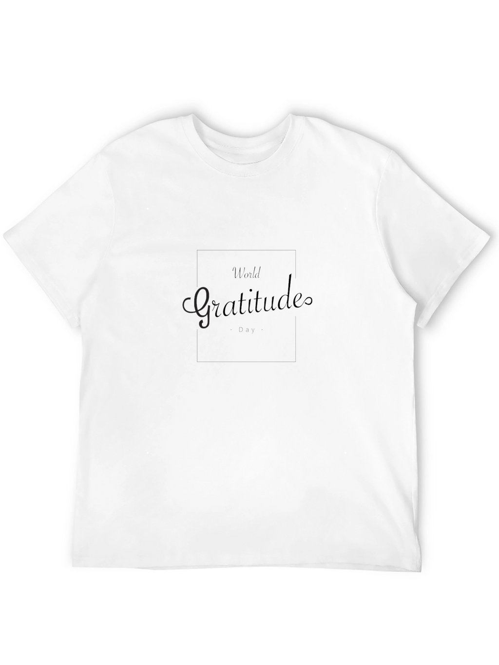 Gratitude Day Black T-Shirt - Mens Casual Wear