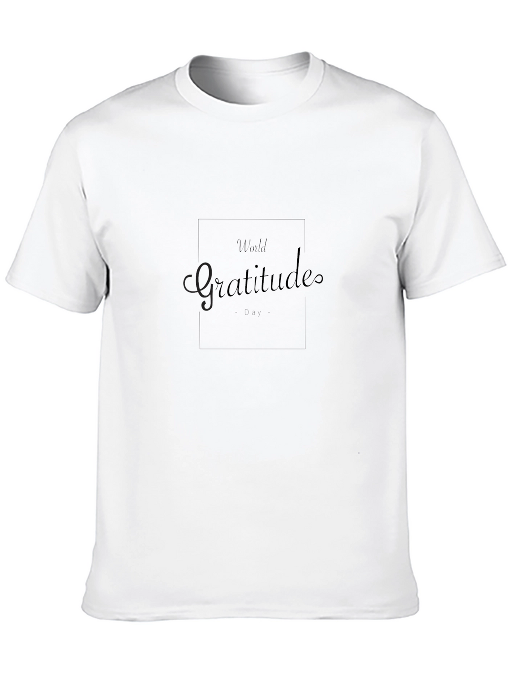 Gratitude Day Black T-Shirt - Mens Casual Wear