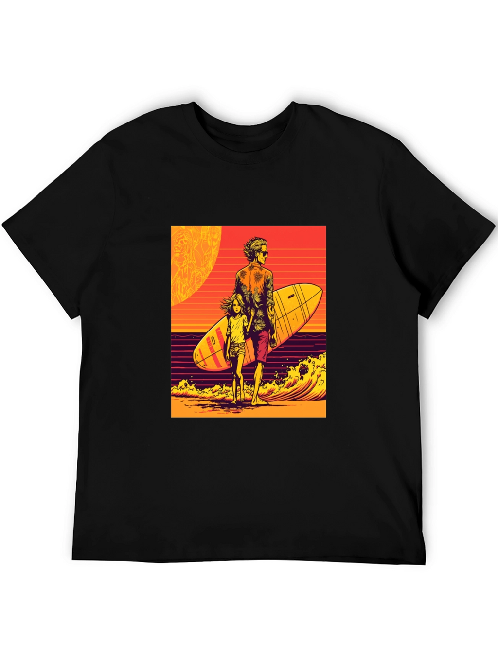 Surfer Dad & Daughter Graphic Tee