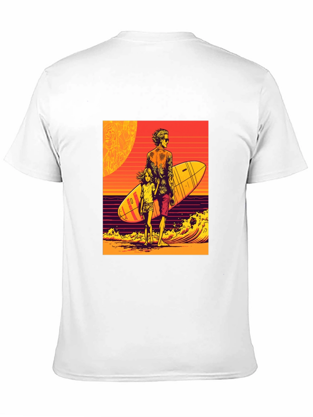 Surfer Dad & Daughter Graphic Tee