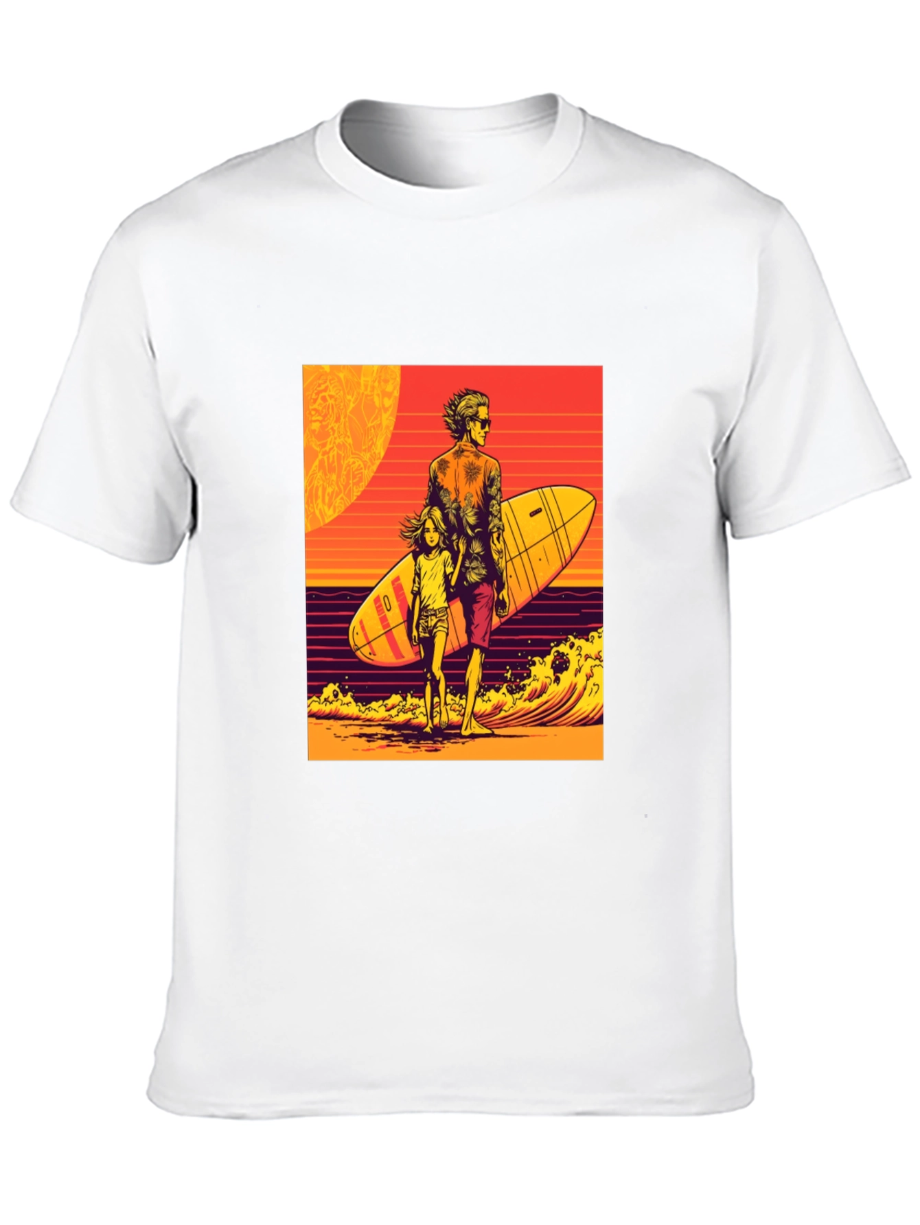 Surfer Dad & Daughter Graphic Tee