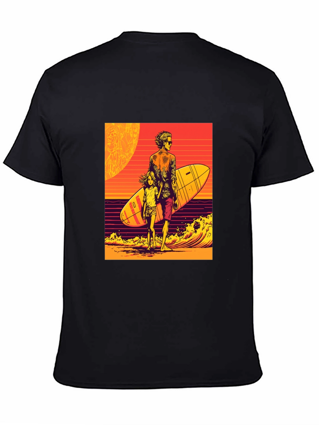 Surfer Dad & Daughter Graphic Tee