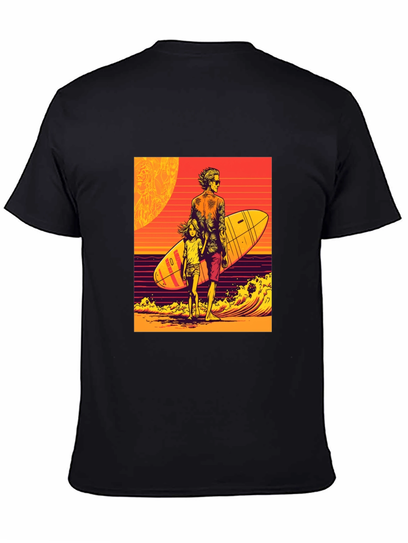 Surfer Dad & Daughter Graphic Tee