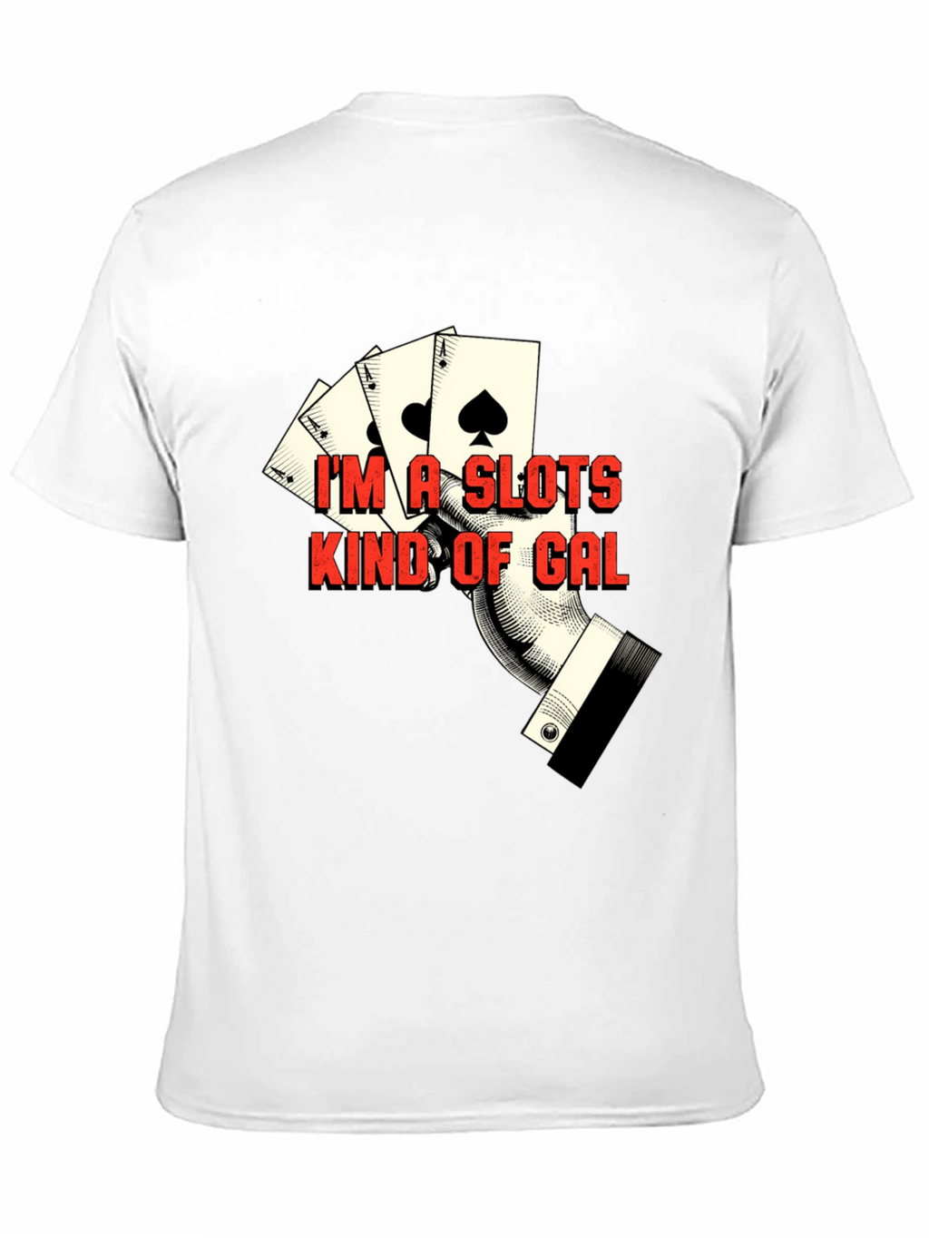 Slots Kind of Gal Black T-Shirt Casino Gambling Tee