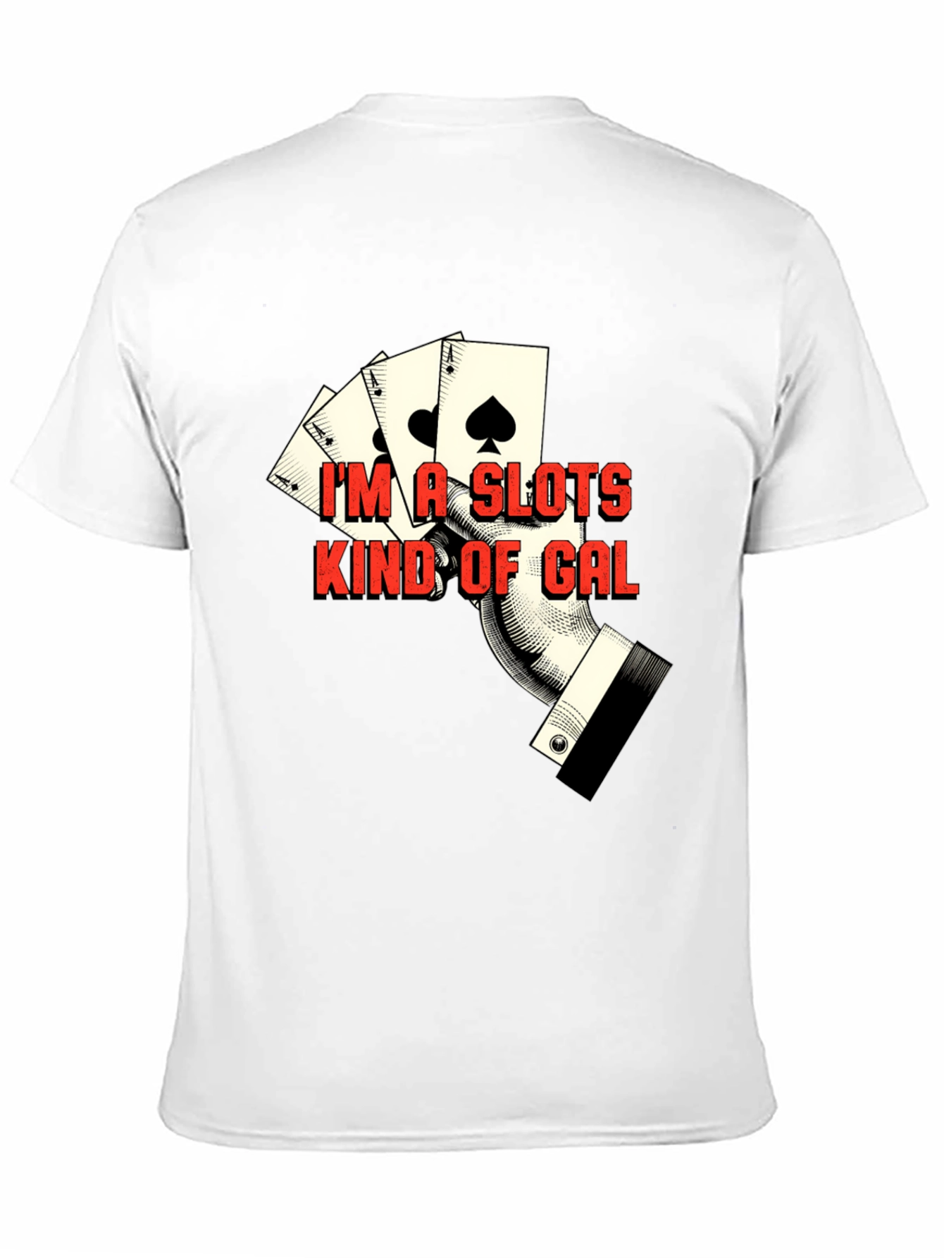 Slots Kind of Gal Black T-Shirt Casino Gambling Tee