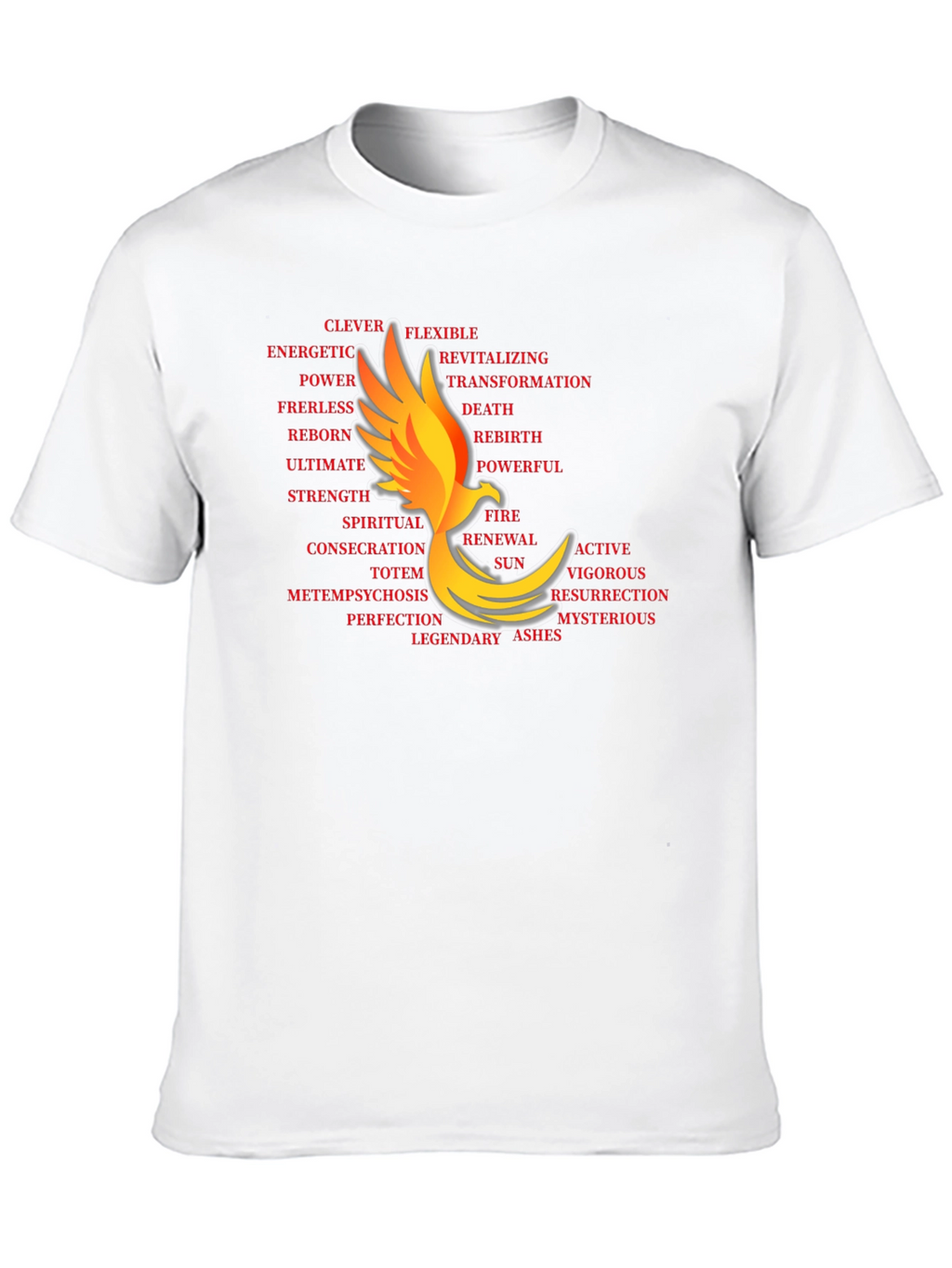 Phoenix Word Art Black T-Shirt