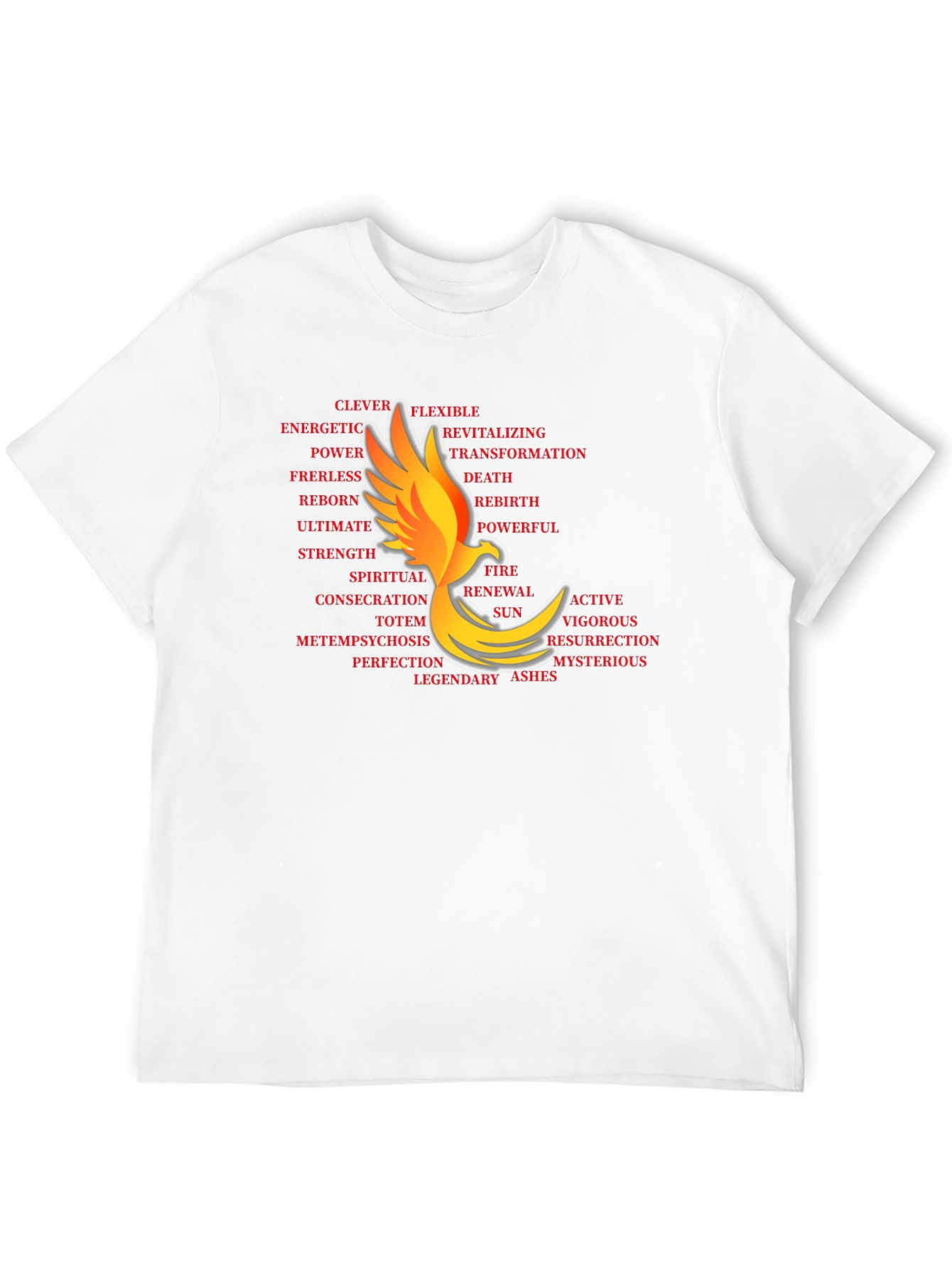 Phoenix Word Art Black T-Shirt