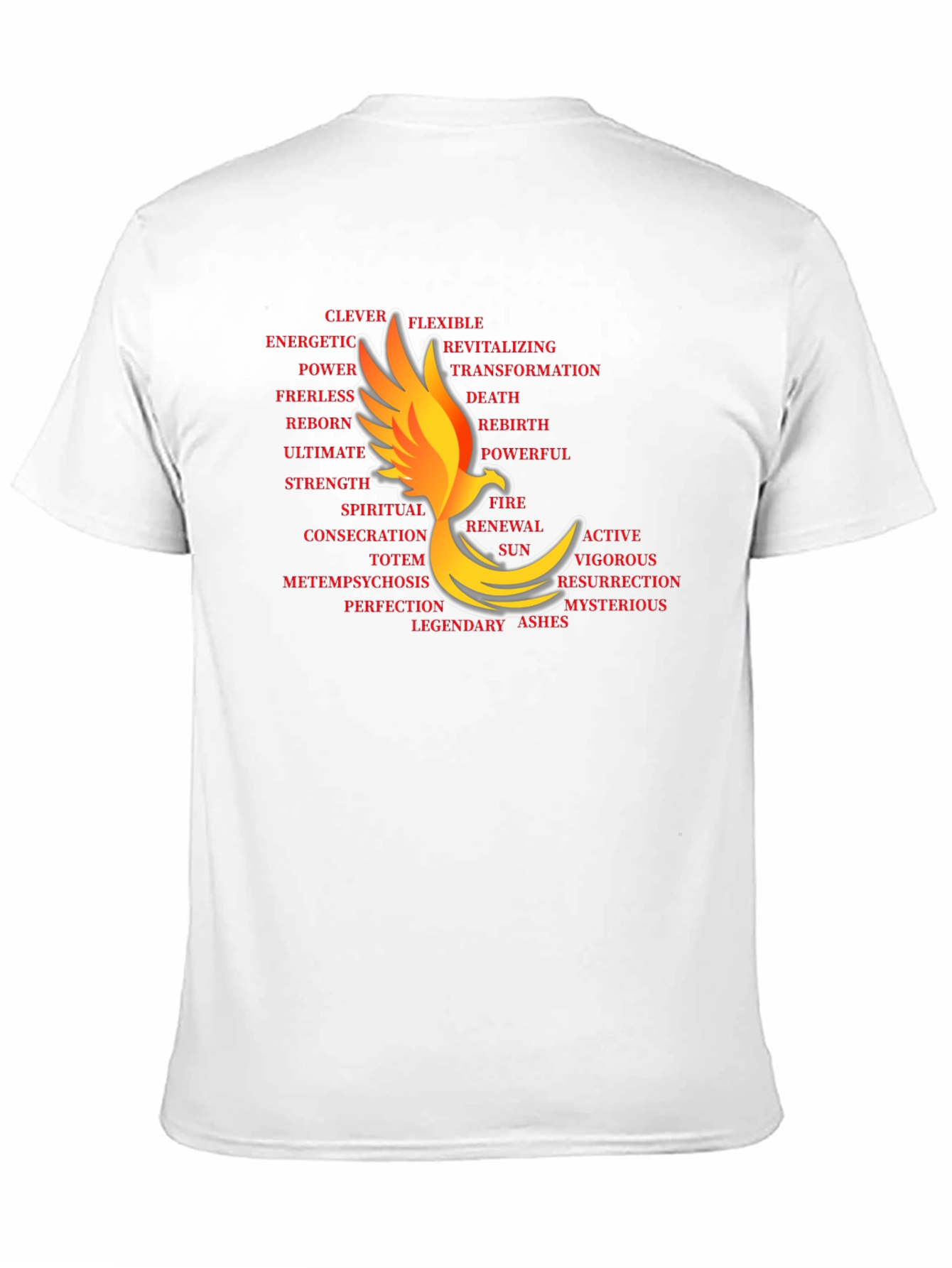 Phoenix Word Art Black T-Shirt