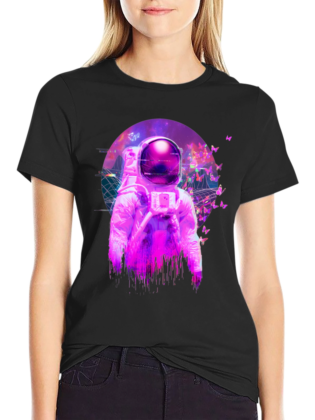 Astronaut Butterfly T-Shirt - Space Dreamer