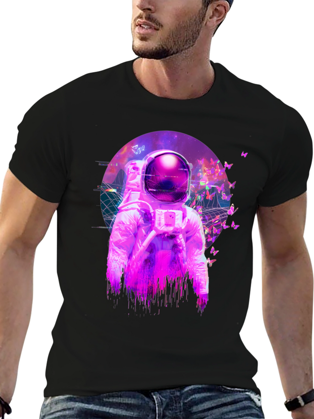Astronaut Butterfly T-Shirt - Space Dreamer