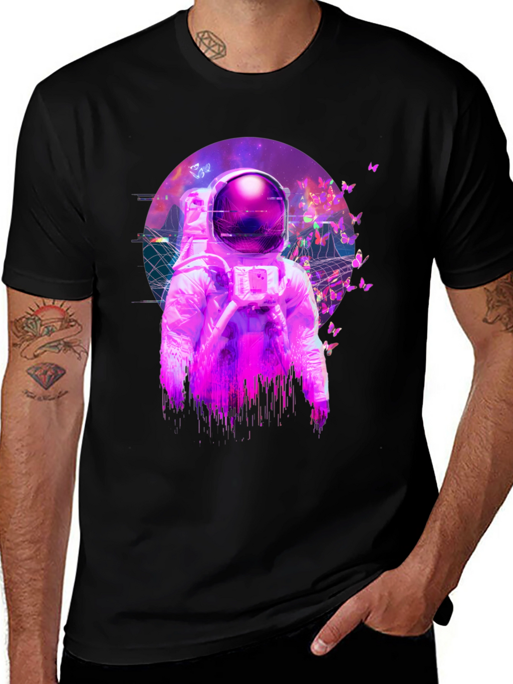 Astronaut Butterfly T-Shirt - Space Dreamer