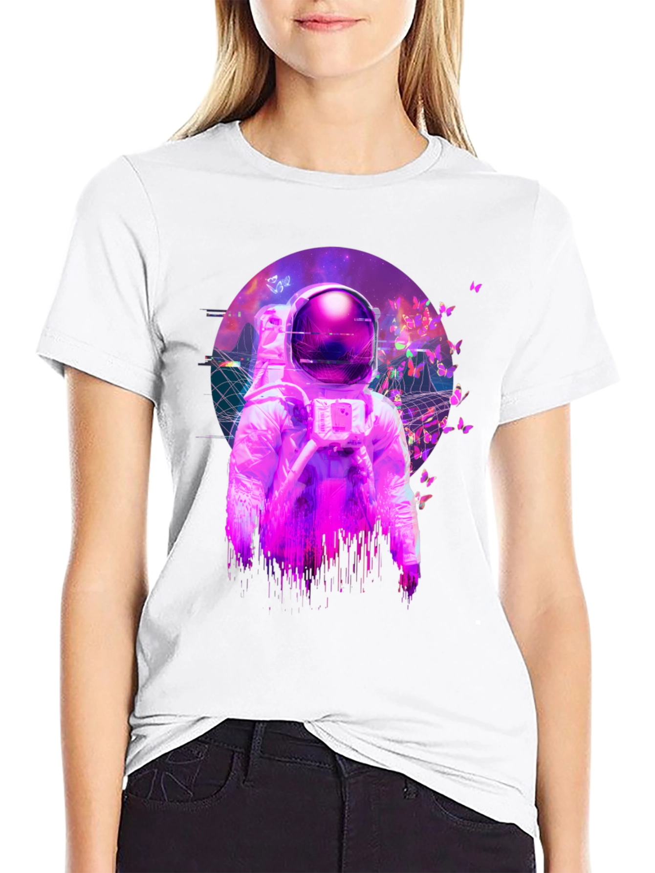 Astronaut Butterfly T-Shirt - Space Dreamer