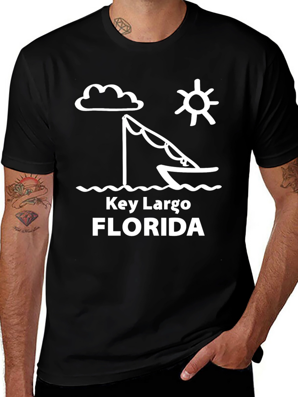 Key Largo Florida Fishing T-Shirt