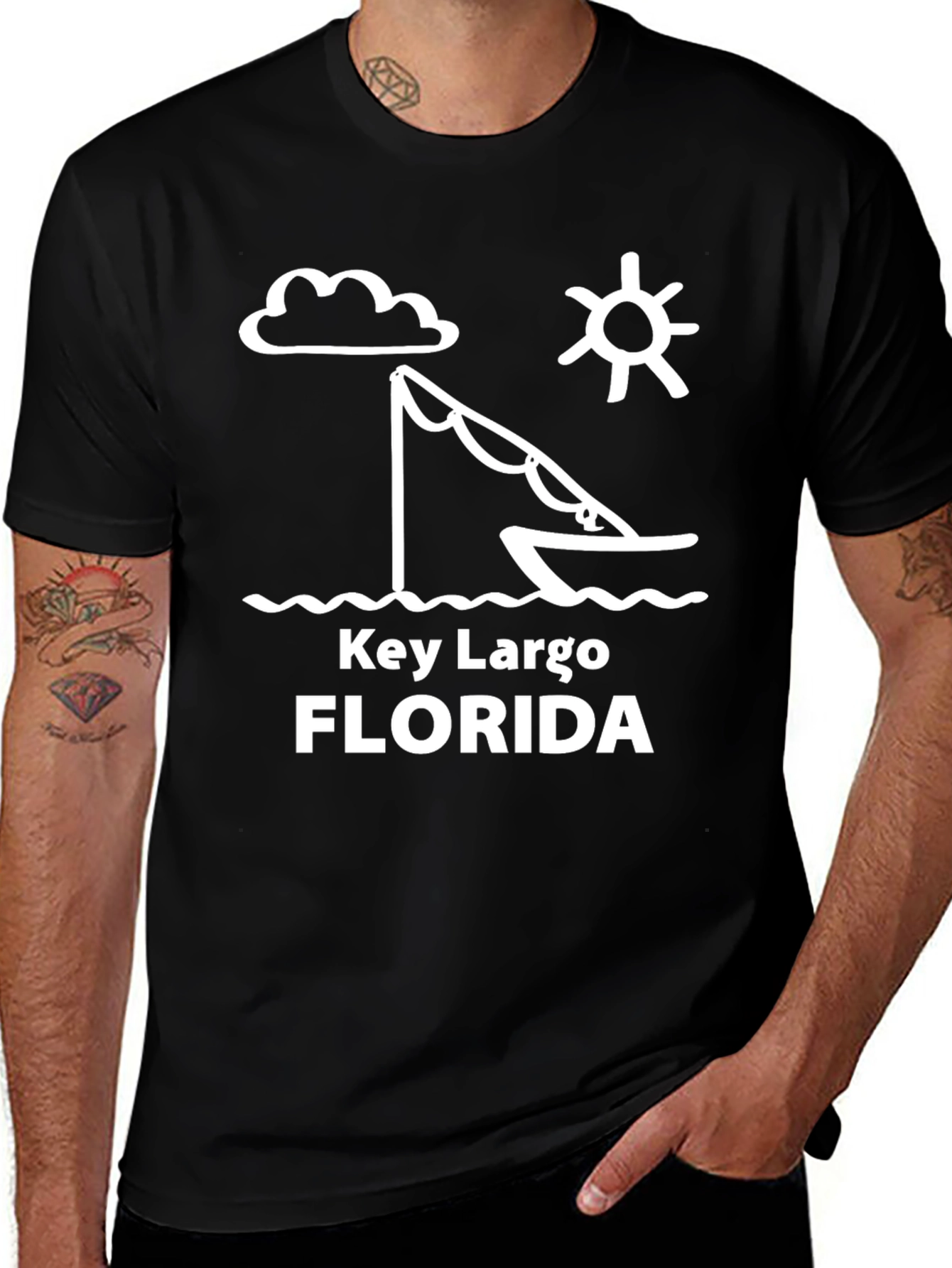 Key Largo Florida Fishing T-Shirt