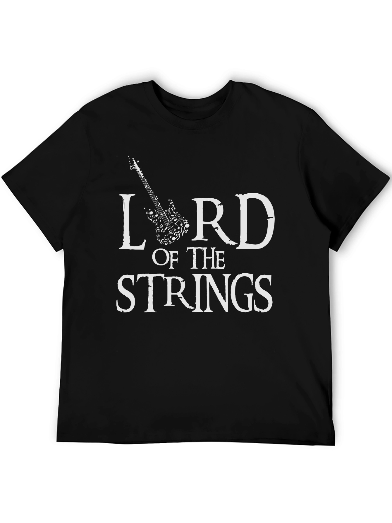 Lord of the Strings Black T-Shirt