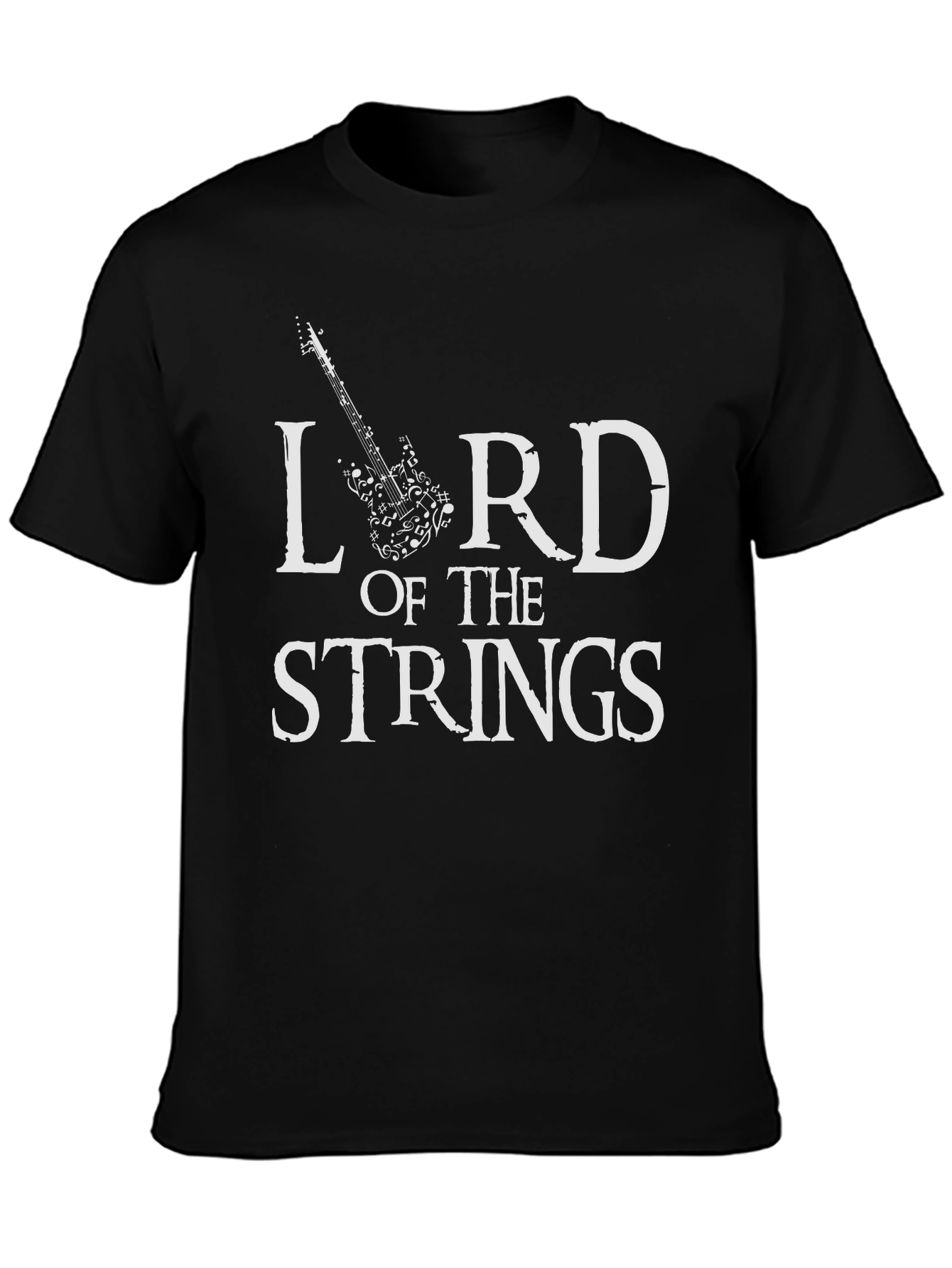 Lord of the Strings Black T-Shirt