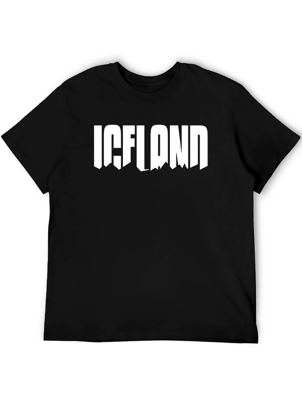 Iceland Graphic Tee - Black T-Shirt