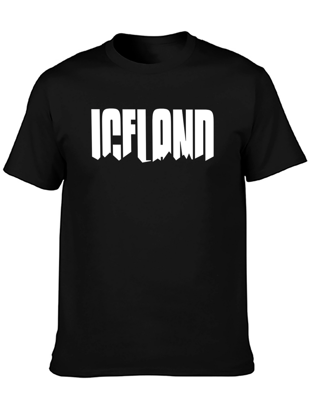 Iceland Graphic Tee - Black T-Shirt