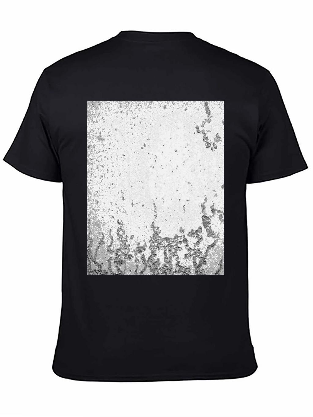 Abstract Textured Black T-Shirt