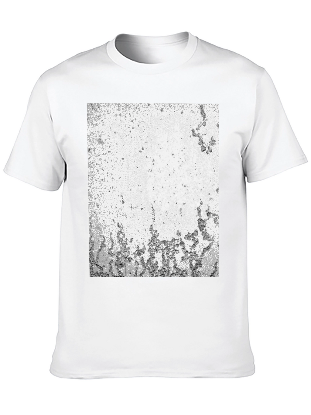 Abstract Textured Black T-Shirt