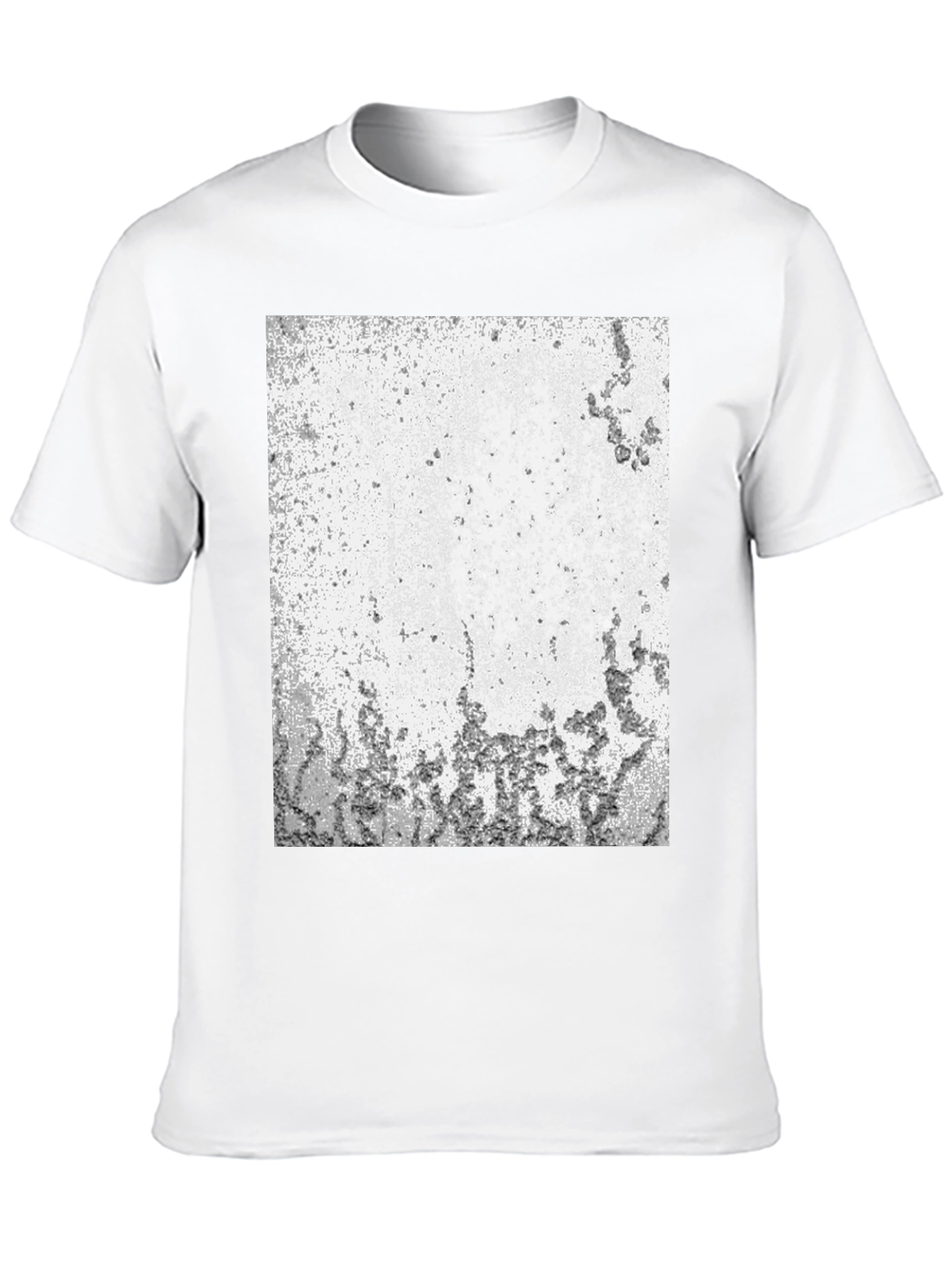 Abstract Textured Black T-Shirt