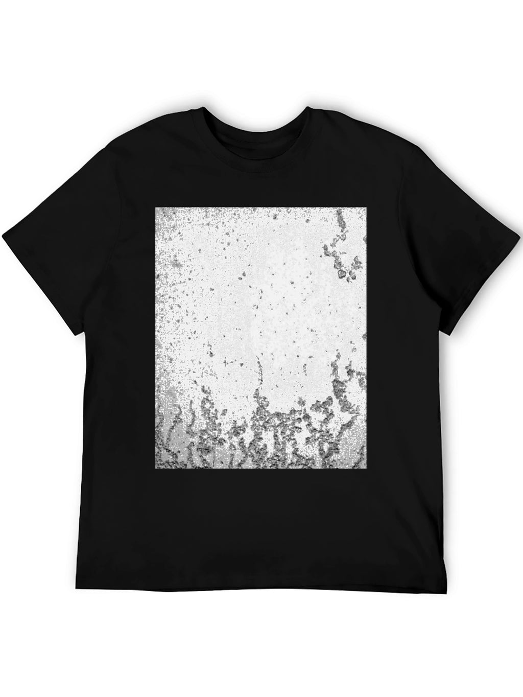 Abstract Textured Black T-Shirt
