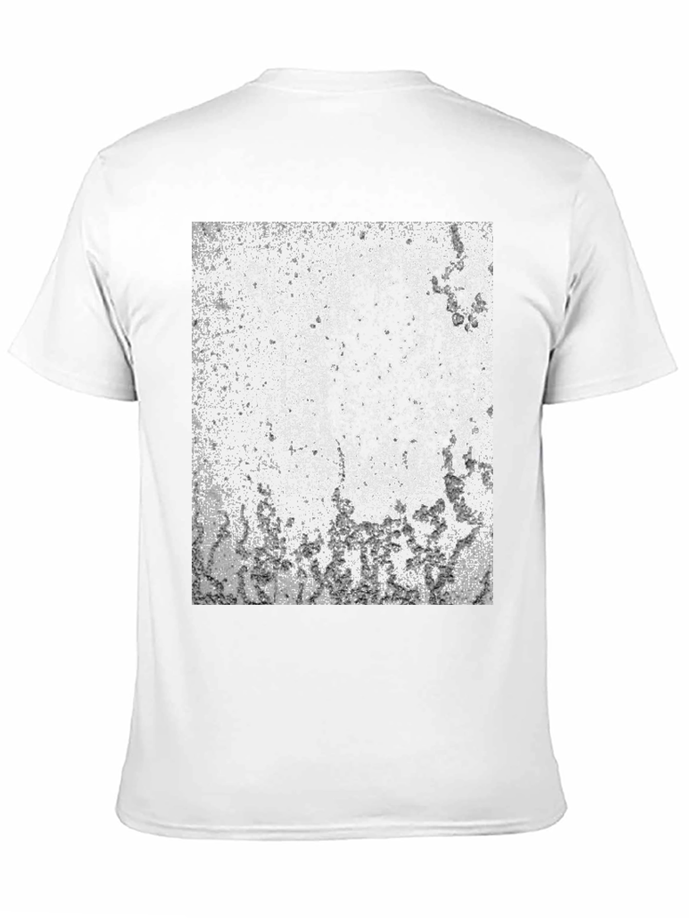Abstract Textured Black T-Shirt