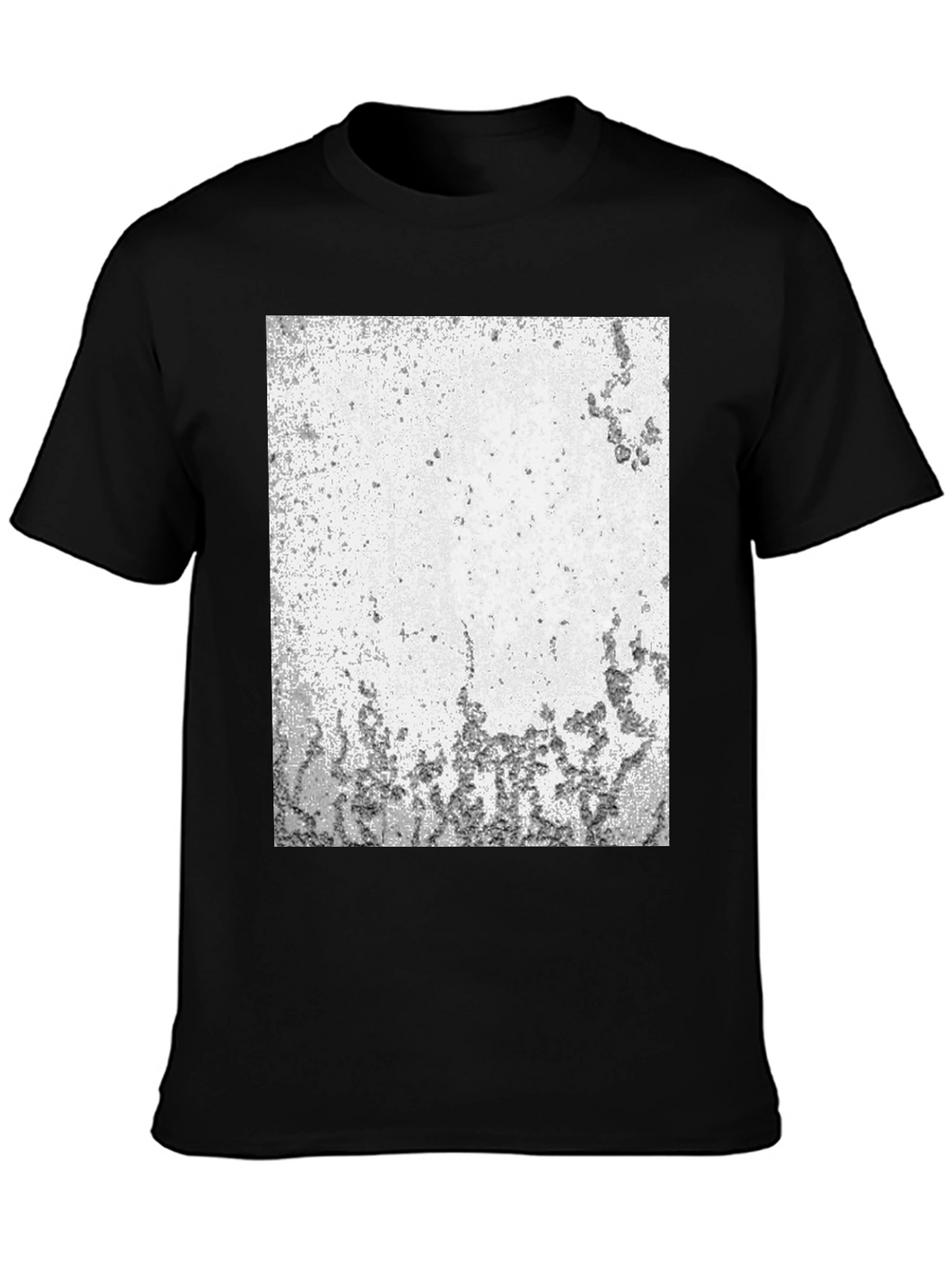 Abstract Textured Black T-Shirt